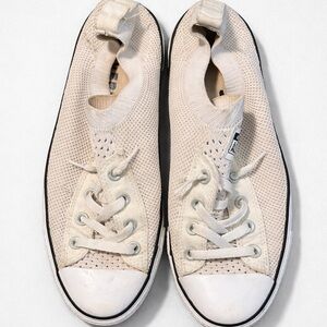 Converse All Star Knit Sneakers | Women’s 9.5 | Off-White